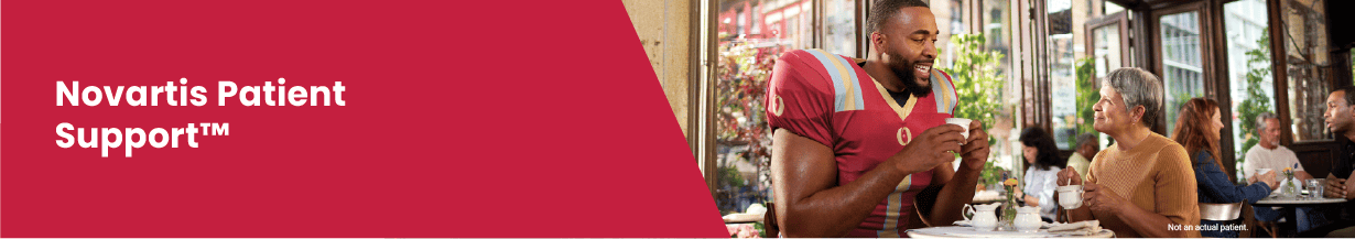 Novartis Patient Support. Not an actual patient.