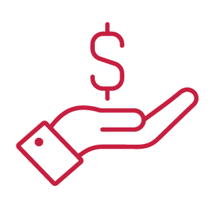 Financial support icon